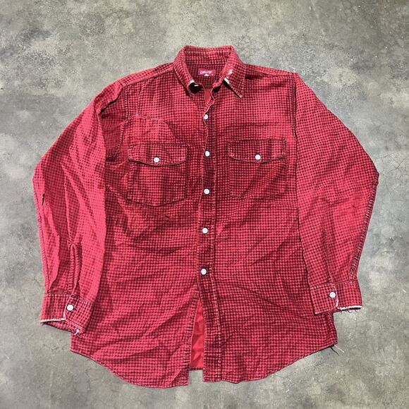 Vintage Other - Vintage 40s O'Henry Red Houndstooth Cotton Flannel